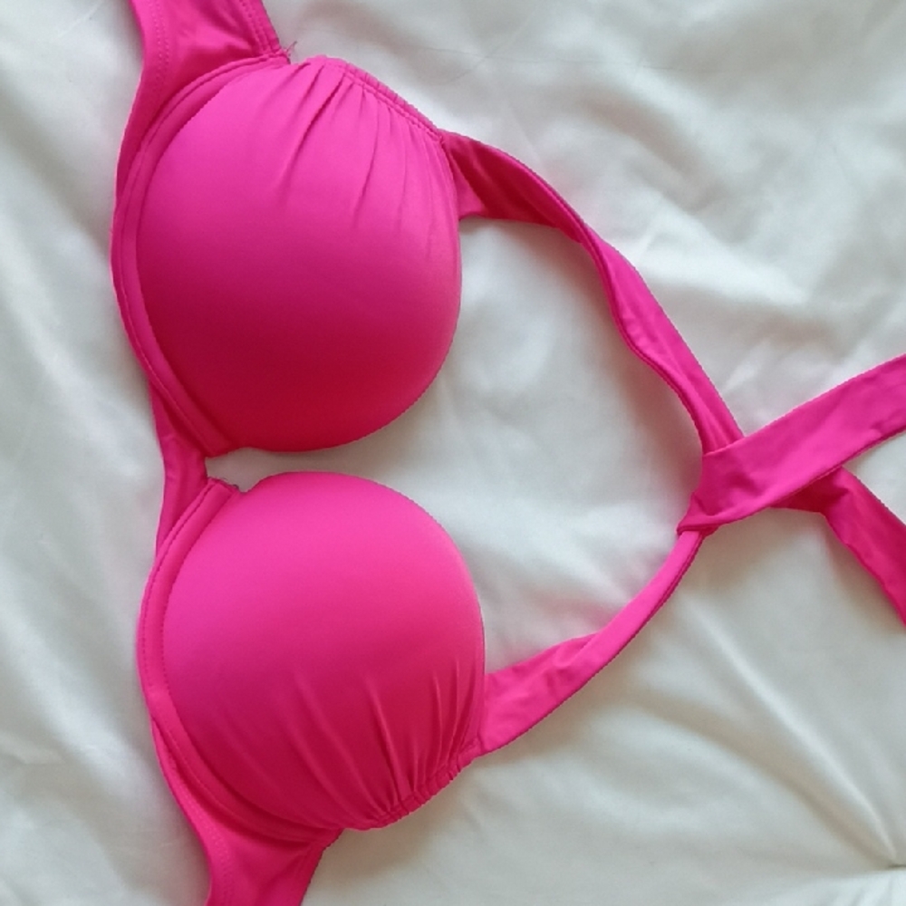 Victoria's Secret Hot Pink Bikini Top